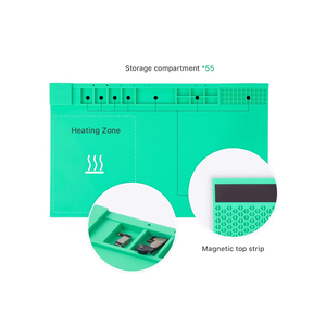 REFOX RS30 ESD แผ่นทำความร้อนซ่อมโทรศัพท์,แผ่นซิลิโคนป้องกันไฟฟ้าสถิตย์สำหรับซ่อมเมนบอร์ดหน้าจอ LCD โทรศัพท์มือถือ - Product Image 4