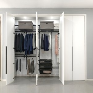 Armadio a Porta Scorrevole Estensibile e Bloccabile Ponie con Personalizzazione per Camera da Letto, Sala da Pranzo, Spogliatoio, Officina e Soggiorno - Product Image 2