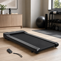 Caminadora Plegable Portátil K-FIT GSWG-4000, Caminadora de Escritorio, Motor Delgado de 1.5HP, Control Remoto Inalámbrico, Pantalla LCD, para el Hogar y la Oficina
