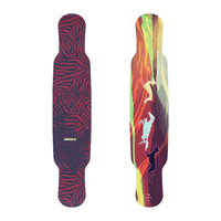 Planche de longboard de danse personnalisée KOSTON haut de gamme en fibre de carbone, bambou et érable canadien
