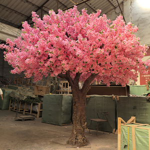 <span class=keywords><strong>Rouge</strong></span> blanc 9ft grand arbre à fleurs de <span class=keywords><strong>cerisier</strong></span> sakura arbre 3-5m rose cerise artificielle pour mur fausse fleur arbres artificiels - Product Image 1