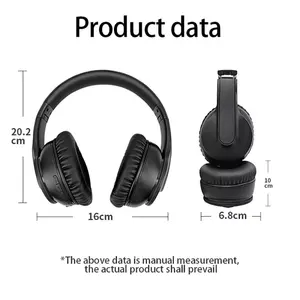 Kablosuz kulaklıklar gürültü BT katlanabilir Hifi derin bas kulaklık HI-RES ses mikrofon kafa bandı ANC kulaklık