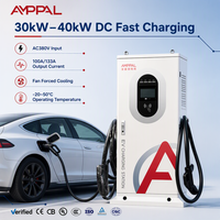 Station de recharge pour véhicules électriques AMPPAL 30kW 40kW, montage au sol, installation facile, économique, pour la maison et le commerce