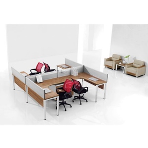 Postes de travail modulaires Haworth blancs économiques pour bureaux - Product Image 2