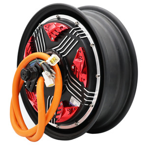 DKYS 12-Inch 50H6000W Brushless Hub Motor Waterproof Motorcycle with 16 <b>Wire</b> 160A Current Capacity - Product Image 3