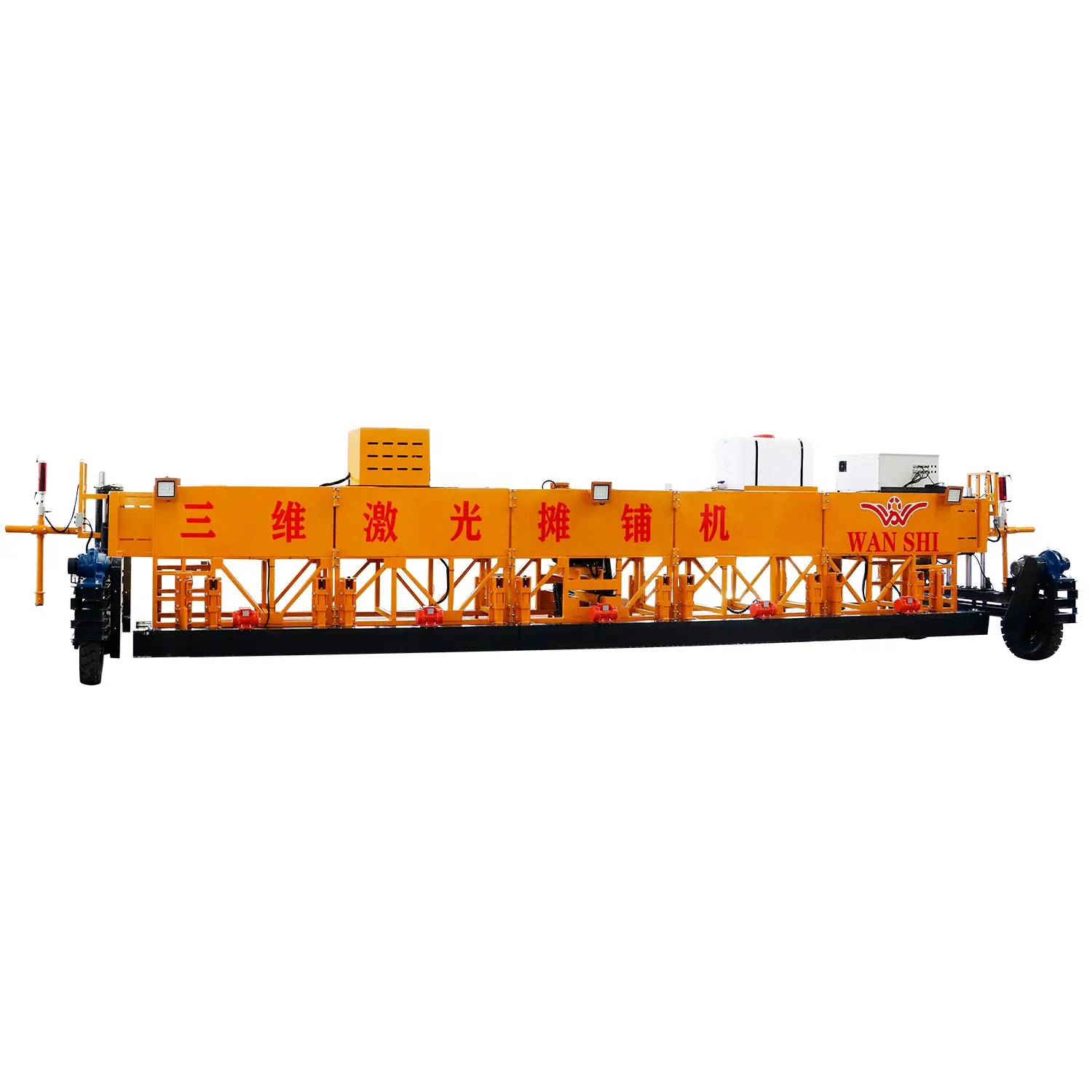 Grote Automatische Controle Betonnen Bestrating Drie Roller Trillende Straal Tunnel Nivellering Machine Laser Ultrasone Brug Dek Bestrating