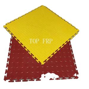 Carreaux de sol intérieurs en PVC robustes à emboîtement tapis d'entrepôt en plastique amovibles pour revêtement de sol en vinyle d'atelier - Product Image 2