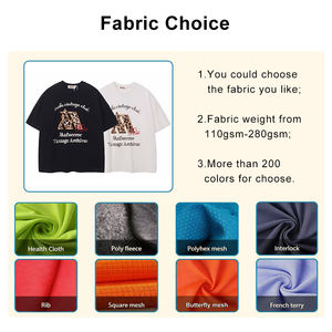 เสื้อยืดสตรีทแวร์ผู้ชายทรงหลวม ระบายอากาศได้ดี เป็นมิตรกับสิ่งแวดล้อม ผลิตจากผ้าฝ้าย 100% คุณภาพสูง พิมพ์ลายอย่างดี - Product Image 4