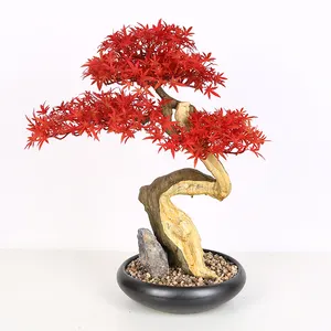 Di vendita caldo acero fiori piante albero artificiale dei bonsai