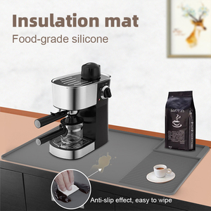 Silicone Coffee Mat Countertop Mat Absorbent Hides Stains Dish Drying Mat Fits Under Coffee Maker or Espresso <strong>Machine</strong> - Product Image 5
