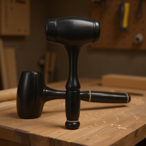 Ttake Monolithic Mallet <b>Hammer</b> 5089 Black Handle For Woodworking And Chiseling - Product Image 3