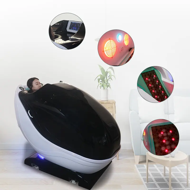 Guangyang Sitting steam Slimming Infrared Sauna Capsule With Ozone Slimming Wrap Sauna Spa Capsule