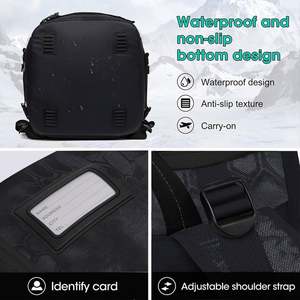 Free Sample Waterproof Travel Boot <b>Bag</b> for Storing Ski Helmets and Apparel Two Independent <b>Compartments</b> <b>Bag</b> for Ski Boots - Product Image 2