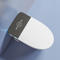 WC intelligent sans rebord en céramique de luxe avec chasse d'eau automatique, siège chauffant, séchage à l'air, télécommande incluse
