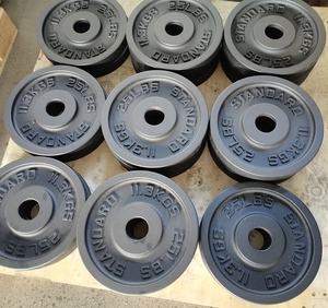 BW2009 Plat Berat Logam Gym Profesional, Pelat Besi Cor Kebugaran Angkat Berat Penggunaan Komersial Kualitas Tinggi - Product Image 5