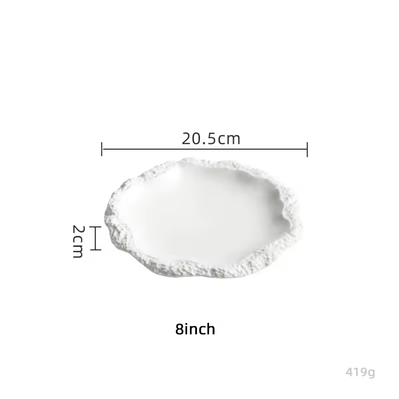 8 inch white