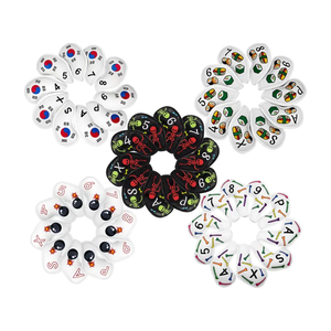 Couverture de tête de Style couleur personnalisable de haute qualité broder 10 pièces ensemble de couvre-chefs en fer de Club de Golf en cuir PU - Product Image 2