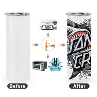 Gobelets fins de 20 oz pour sublimation, en acier inoxydable, disponibles en stock aux États-Unis