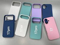 Coque Officielle en Silicone pour iPhone 17 Pro Max 17 Air XS Max 16 15 14 13 12 11 6 7 8 Plus – Coques Arrière Rigides Liquides avec Logo
