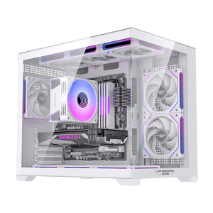 Lovingcool Panorámica de vidrio templado MicroATX Mid <span class=keywords><strong>Tower</strong></span> Cross-Border Desktop Gaming <span class=keywords><strong>Case</strong></span> Acrílico Computadora Torres ATX Form Stock - Product Image 4
