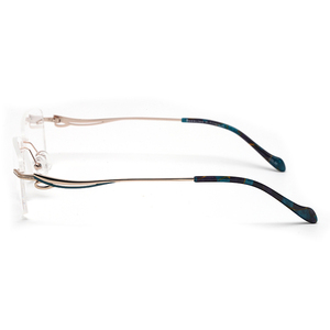 New Arrival Titanium cảnh tượng khung chất lượng tốt Lady thiết kế kính mắt <span class=keywords><strong>Frames</strong></span> - Product Image 3
