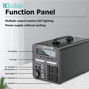 Pin <span class=keywords><strong>lithium</strong></span> <span class=keywords><strong>ion</strong></span> khẩn cấp 1000W 1200W 1500W ngoài trời Trạm điện cầm tay ngân hàng 2000W cho máy tính xách tay - Product Image 5