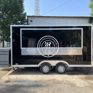Camion de restauration mobile, kiosque à glaces, chariot de vente ambulante, remorque de restauration, <span class=keywords><strong>équipement</strong></span> de restauration avec cuisine complète, café - Product Image 4