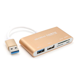 USB-<b>C</b> OTG 3.0 Combo Hub With MicroSD SD Card Reader Aluminum Alloy <b>Type</b> <b>C</b> <b>Adapter</b> For Phone And Computer - Product Image 4