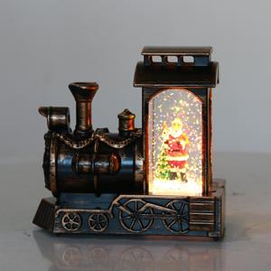 New Item LED Christmas Train Lights Warm White 12.6x6.4x11.8CM <b>Table</b> Decoration with Water Wholesale Price - Product Image 1