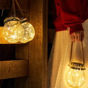 Lampe Solaire de Jardin LED en Forme de Bouteille Craquelée, Lumière d'Ambiance pour Extérieur, Jardin, Pelouse, Clôture, Décoration d'Arbre Suspendue - Product Image 3