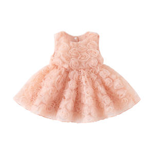 Vestido <span class=keywords><strong>de</strong></span> Princesa Floral Elegante <span class=keywords><strong>para</strong></span> Bebé Niña, <span class=keywords><strong>Verano</strong></span> 2024, Nuevo, Sin Mangas, Rosa, Informal, <span class=keywords><strong>para</strong></span> Primer Cumpleaños, <span class=keywords><strong>Ropa</strong></span> <span class=keywords><strong>para</strong></span> Niña - Product Image 6