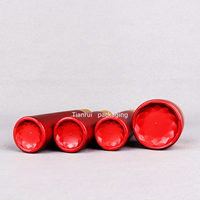 Kit d'emballage cosmétique de luxe avec couvercle en or, ensemble de bouteilles rouges et pots de crème, de 1oz, 50g, 60ml, 100ml, 120 ml