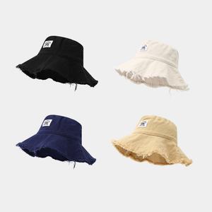 Sombrero de Pescador Retro INS para Mujer con Parche de Letras, Bordado 3D, Borde Deshilachado, Moda Urbana, para Principios de Otoño, Vacaciones, Sol y Verano - Product Image 6