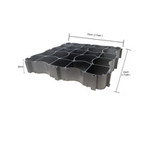 Dalles de gazon en plastique et grilles perméables (matériau PP HDPE) pour drainage et usage extérieur - Protection du gazon pour applications de parcs