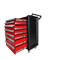 Armoire de rangement industrielle en acier pour outils à roulettes, capacité de charge 300 kg, personnalisable OEM/OBM, revêtement poudré, pour garage, atelier, usine