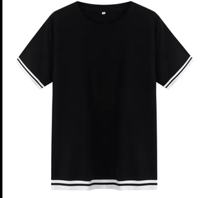 2024 <span class=keywords><strong>T</strong></span>-<span class=keywords><strong>shirt</strong></span> à manches courtes pour hommes noir et <span class=keywords><strong>blanc</strong></span> rayé <span class=keywords><strong>col</strong></span> rond mode contraste de couleur élégant <span class=keywords><strong>T</strong></span>-<span class=keywords><strong>Shirt</strong></span> à <span class=keywords><strong>col</strong></span> en <span class=keywords><strong>V</strong></span> - Product Image 2