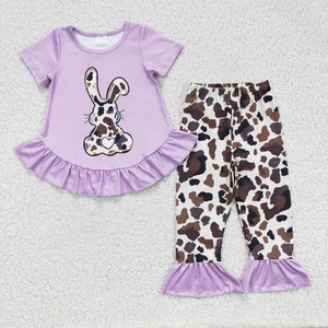 Ensemble pour fille Lapin Léopard de Pâques - Product Image 3