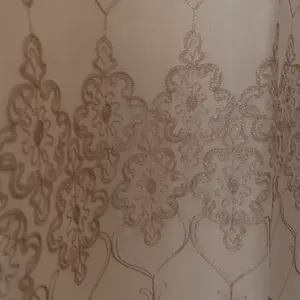 Cortinas de lino bordadas de 2,30 m de ancho con forro para decoración del hogar - Product Image 5