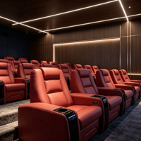 Canapé inclinable de luxe pour home cinéma, fauteuil électrique en cuir avec porte-gobelet et mobilier de salon, petit canapé