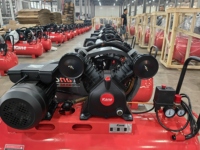 Compresseur d'air à vis portable lubrifié 100L 10BAR/145PSI avec moteur et pompe