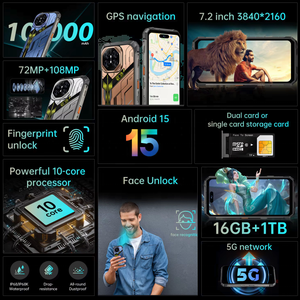 Runck 4/8/16GB+128/256/1TB สเปคสูง X27 Ultra 2026 ยอดนิยม Android 15 5G สมาร์ทโฟนเกมมิ่ง - Product Image 2
