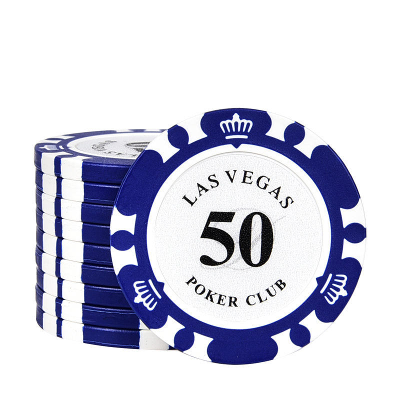 Двухцветные коронные глиняные чипсы, Техасский Холдем, маджонг, черный Джек, сто пластиковых чипов