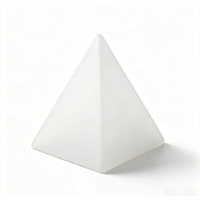 Lámpara Piramidal de 28 cm Recargable con Control Remoto de 16 Colores para Decoración de Escritorio