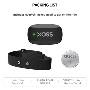 เซ็นเซอร์วัดอัตราการเต้นของหัวใจแบบสายรัดหน้าอก XOSS X2 กันน้ำ พร้อมการเชื่อมต่อ BLE ความแม่นยำสูง (+/-0.1%) ใช้ได้ทั้งชายและหญิง เพื่อสุขภาพและฟิตเนส - Product Image 2