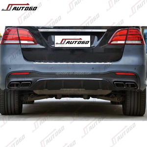 Kit de carrosserie de conversion pour <span class=keywords><strong>Mercedes</strong></span> Benz W166 GLE 2015-2019, mise à niveau vers le pare-chocs avant et arrière GLE63 AMG - Product Image 5