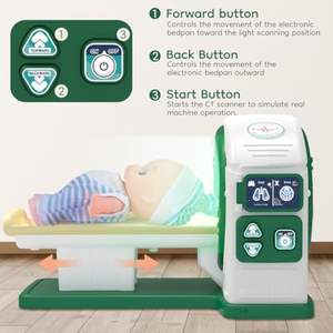 Набор для детского врача с игрушечным стетоскопом и медицинскими инструментами - Product Image 4