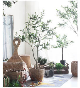 Plantas de olivo artificiales en maceta para interior y exterior, decoración para el hogar - Product Image 5