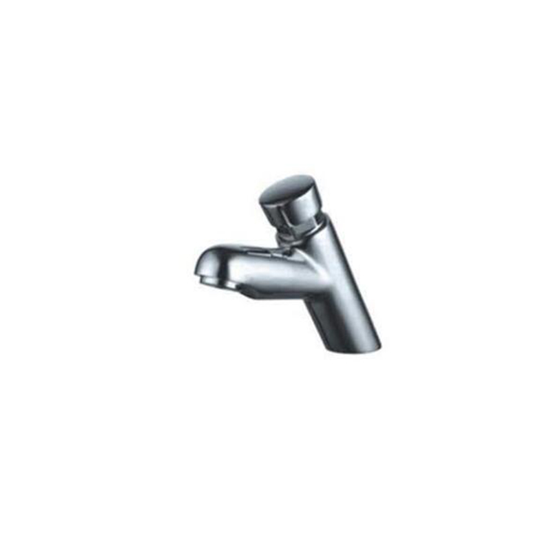Brass Single Handle Time Delay Push Button Faucets Public Washroom Cold ...