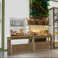 Vitrine réfrigérée pour pâtisserie en verre incurvé, équipement industriel, vitrine à pâtisserie autoportante, armoire de présentation de gâteaux