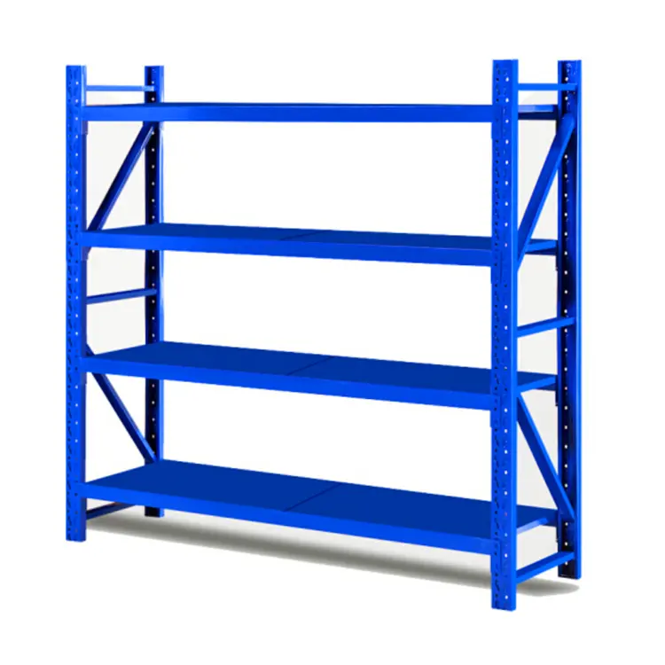 Industrial adjustable steel warehouse sliding shelf system